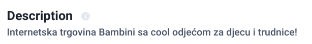 meta opis cool odjeca